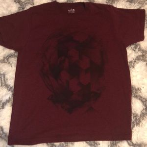 Red and Black graphic tee